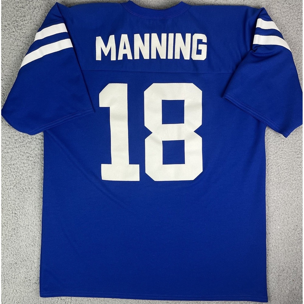 Vintage Peyton Manning Indianapolis Colts NFL  Football‎ Jersey Logo Athletic